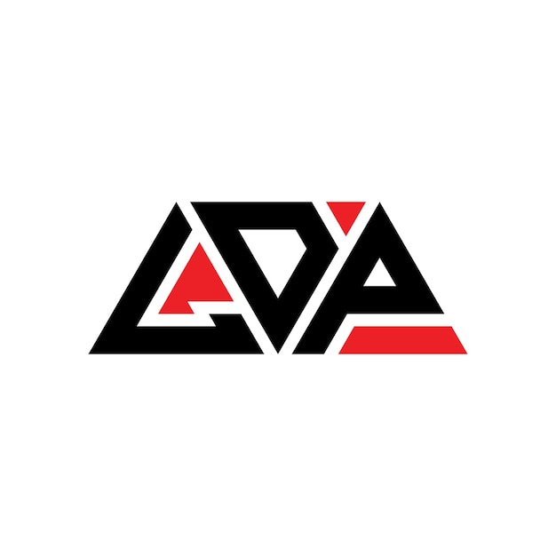 ldp triangle letter logo design with triangle shape ldp triangle logo design monogram ldp triangle vector logo template with red color ldp triangular logo simple elegant and luxurious logo ldp