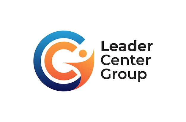 Leader Center Group CG letter Logo Template