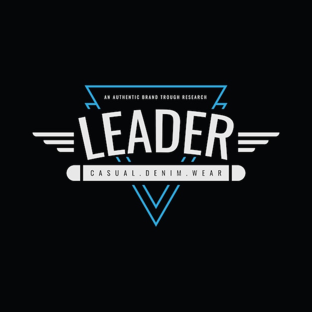 Vector leader t-shirt and apparel design