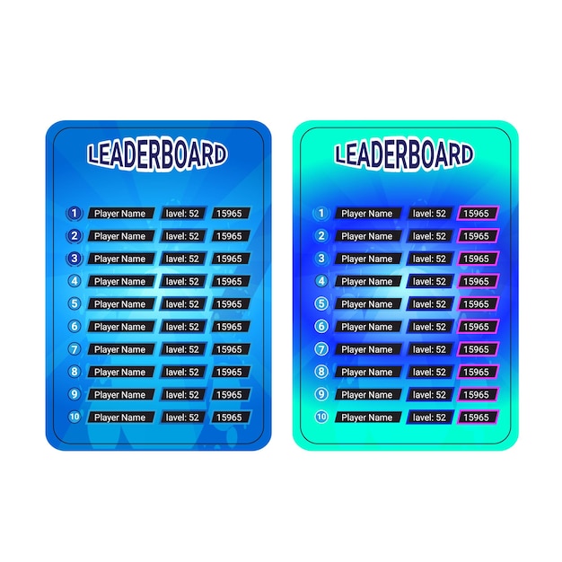 Leaderboard abstracte achtergrond. leaderboard game vector ontwerp