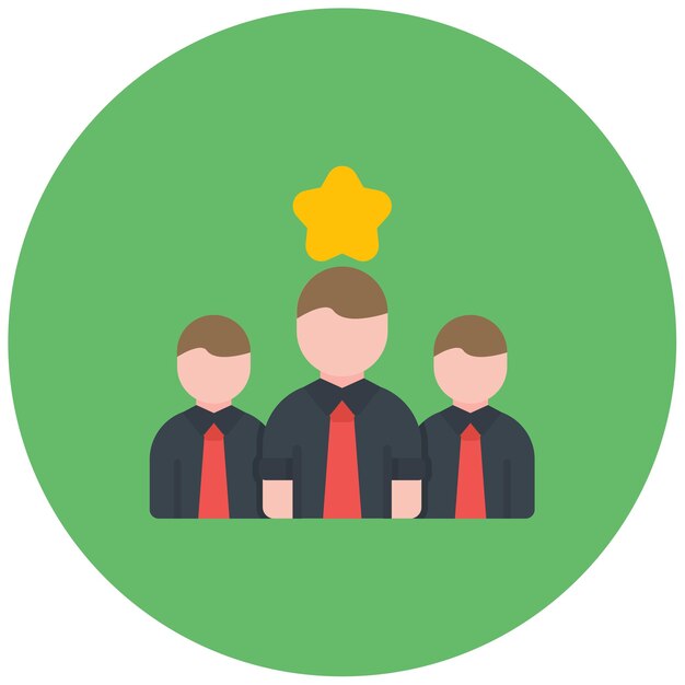 Vector leadership icon vector image can be used for human resources