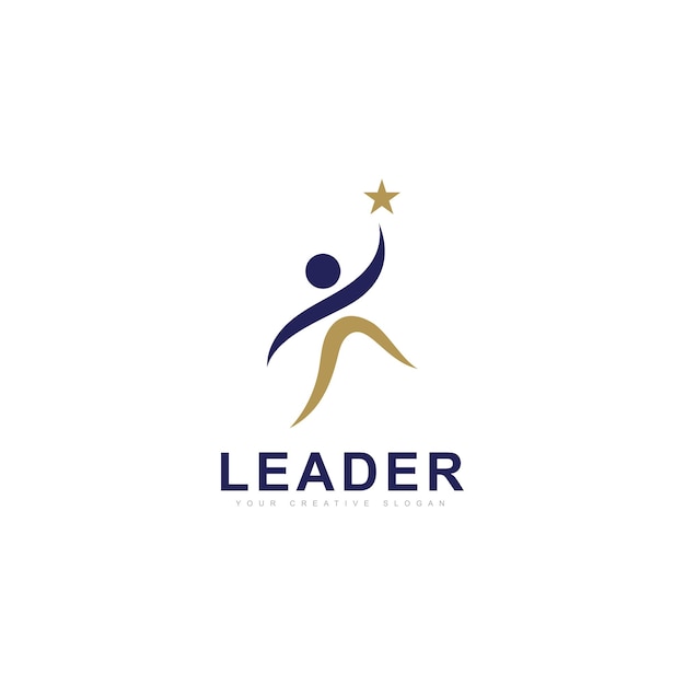 Premium Vector  Leadership logo success logo and education logo