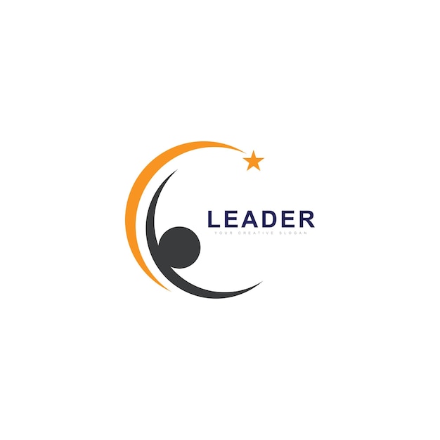 Leadership logo success logo and education logo vector