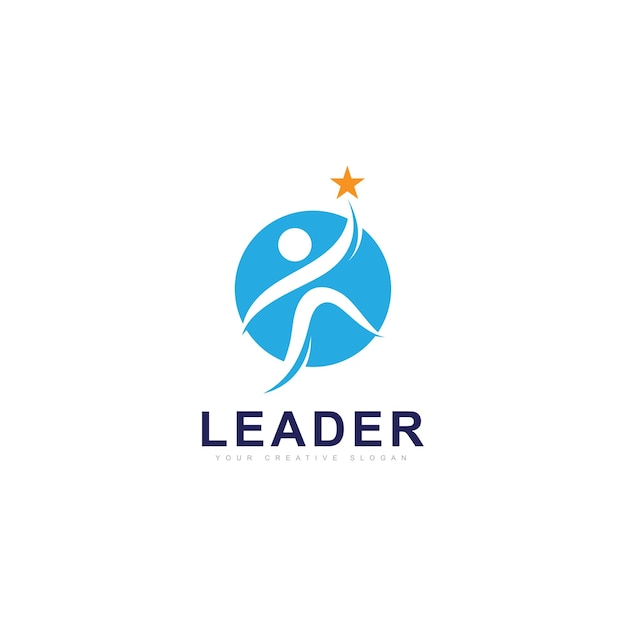 Leadership logo success logo and education logo vector