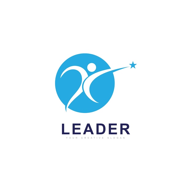 Leadership logo success logo and education logo vector