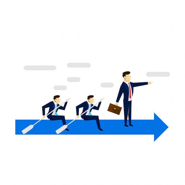 leadership skill business concept illustration