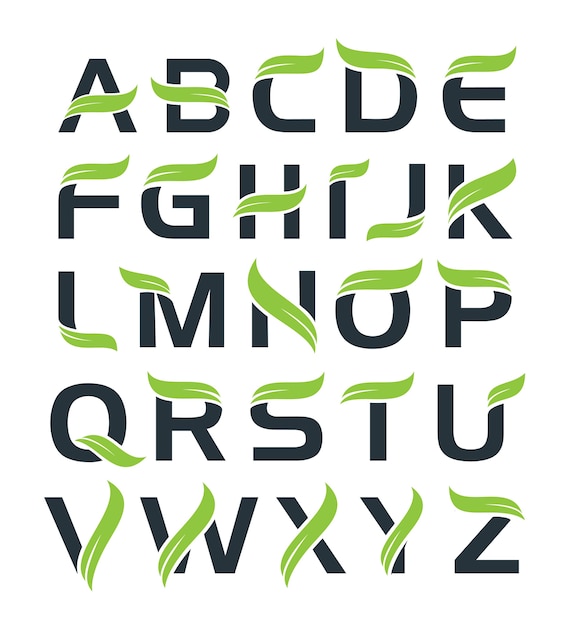 Leaf alphabet