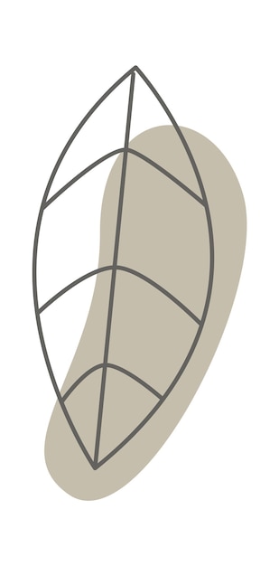カラフルなスポットの背景を持つタンポポ ライン アートの葉