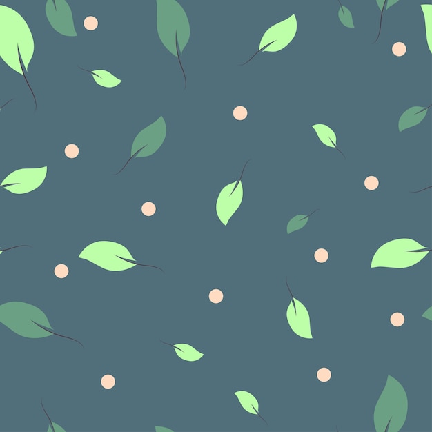 Leaf Dots Pattern