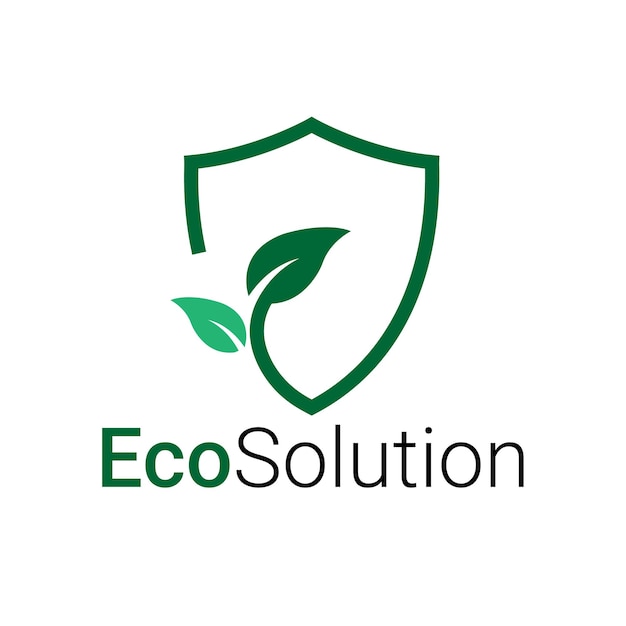 leaf and eco friendly logo design template