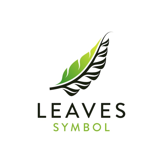 Leaf eco organic logo design vector template