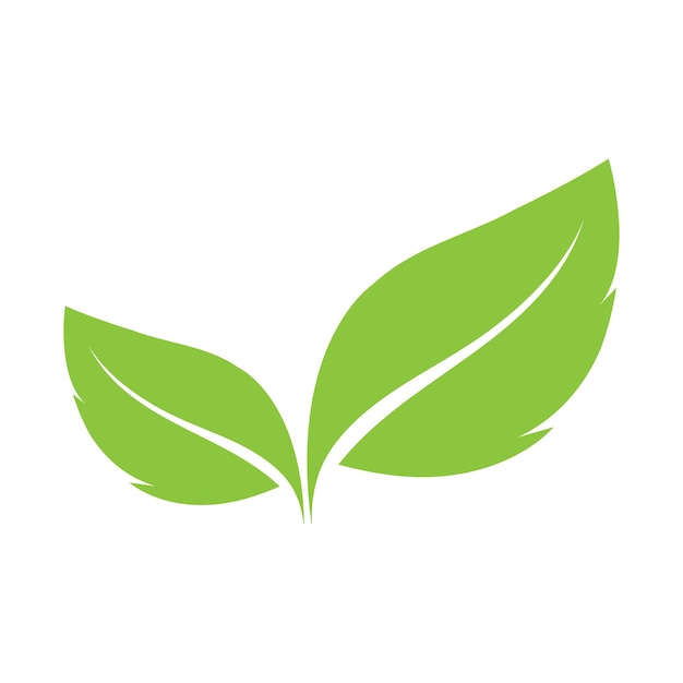 Leaf ecology logo and vector template