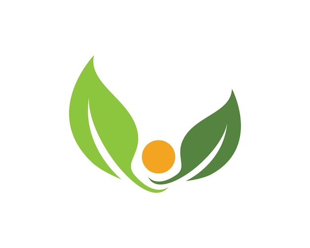 Leaf ecology nature Logo Template