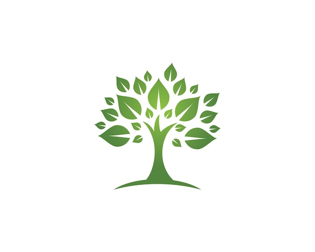 Leaf ecology nature logo template