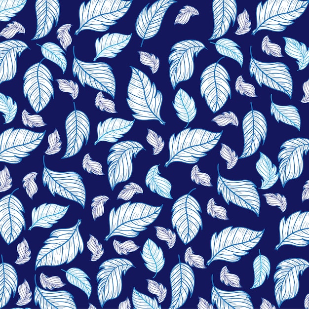 정원 패턴의 잎