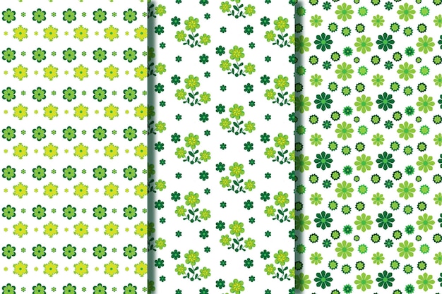 Leaf green creative pattern design
