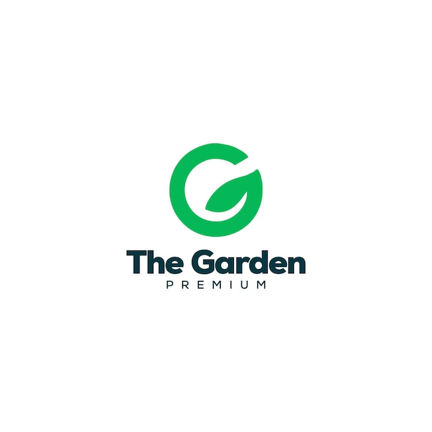Leaf Green Garden logo vector pictogram illustratie ontwerp Premium Vector