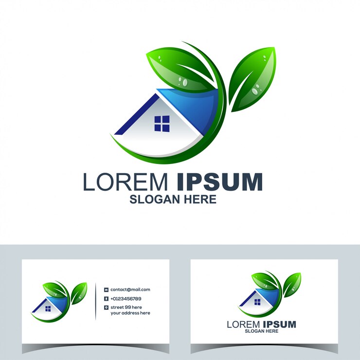 Leaf Green House Домашняя недвижимость логотип