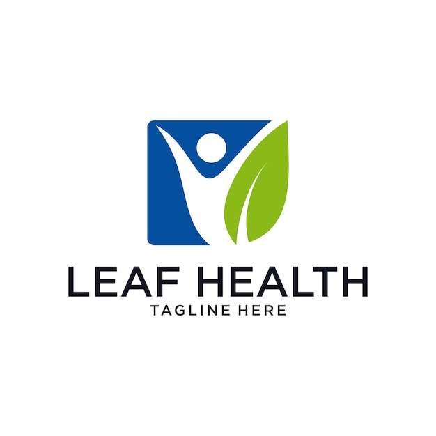 Vector leaf health logo inspiration