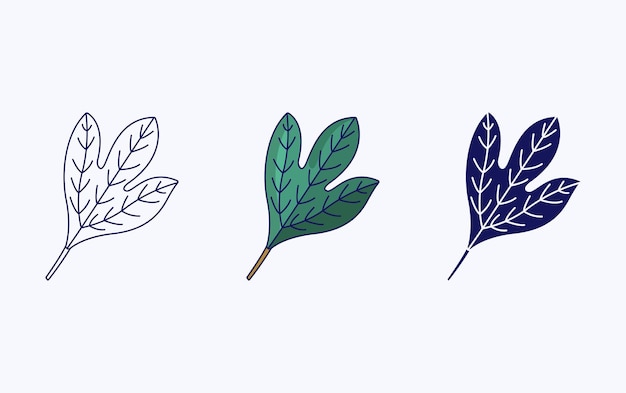 Leaf icon vector design illustration