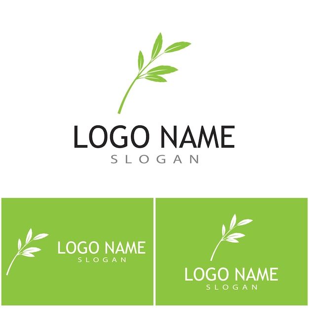 Leaf icon Vector Illustration design Logo template