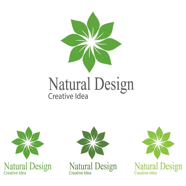 Leaf icon Vector Illustration design Logo template