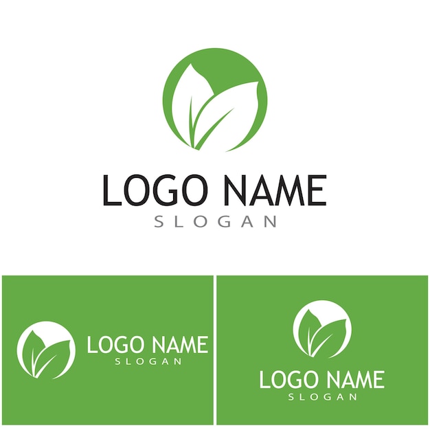 Leaf icon Vector Illustration design Logo template