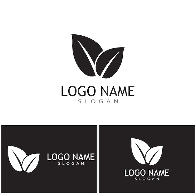 Leaf icon Vector Illustration design Logo template