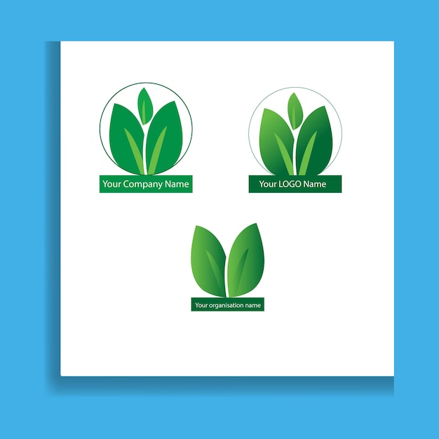 Vector leaf icon - vector stock illustration