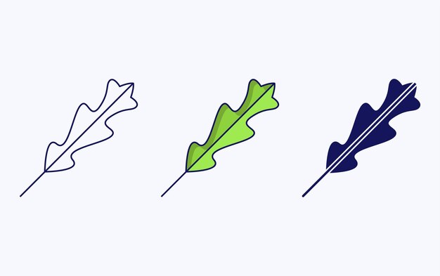 Leaf illustration icon