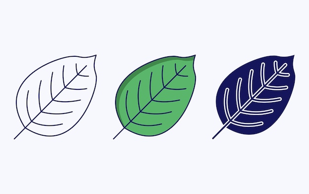 Leaf illustration icon