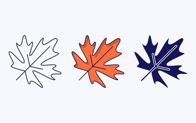 Leaf illustration icon