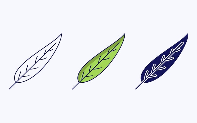 Leaf illustration icon