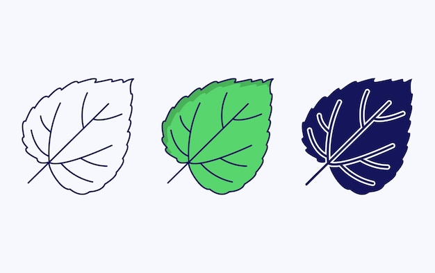 Leaf illustration icon