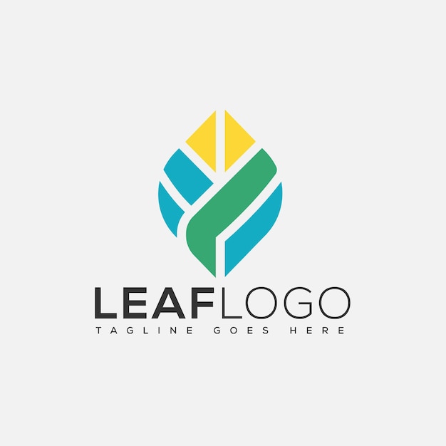 Vector leaf logo design template vector graphic branding element