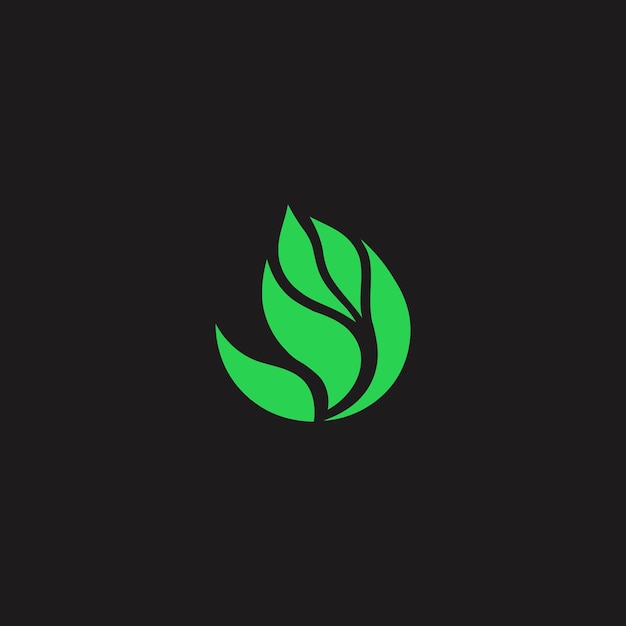 Leaf logo design vector illustration