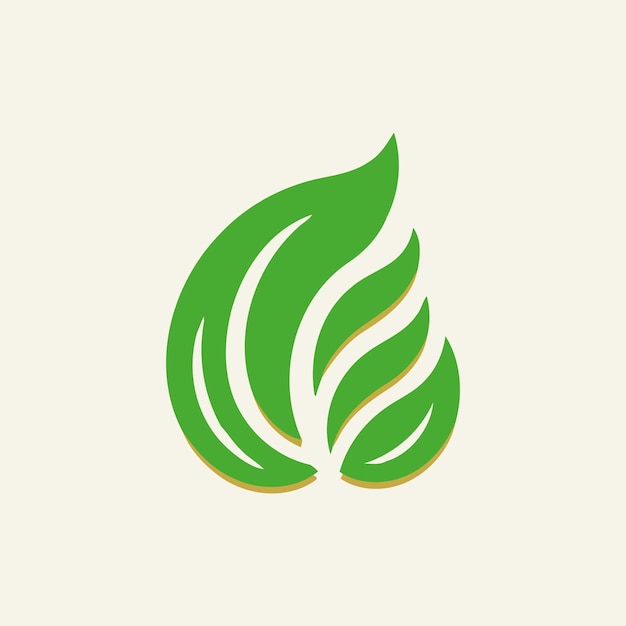 Leaf logo design vector illustration