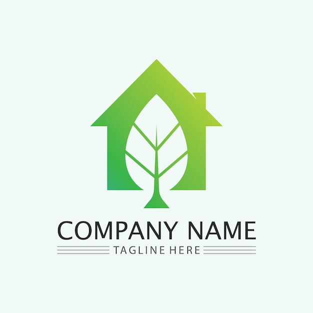 Leaf logo design vector for nature symbol template editablegreen leaf logo ecology nature element vector icon