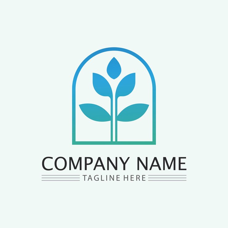 Leaf logo design vector for nature symbol template editableGreen leaf logo ecology nature element vector icon