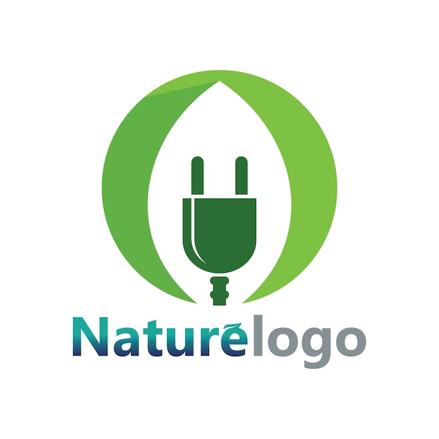 Вектор дизайна логотипа листа для шаблона символа природы editableGreen leaf logo экология элемент природы значок вектора