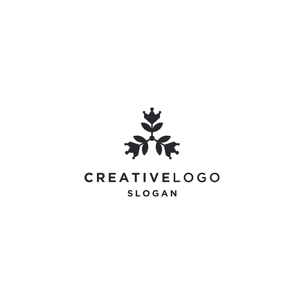 Шаблон дизайна значка логотипа листьев