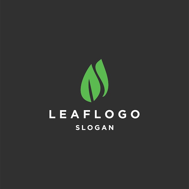 Вектор Шаблон дизайна значка логотипа листа