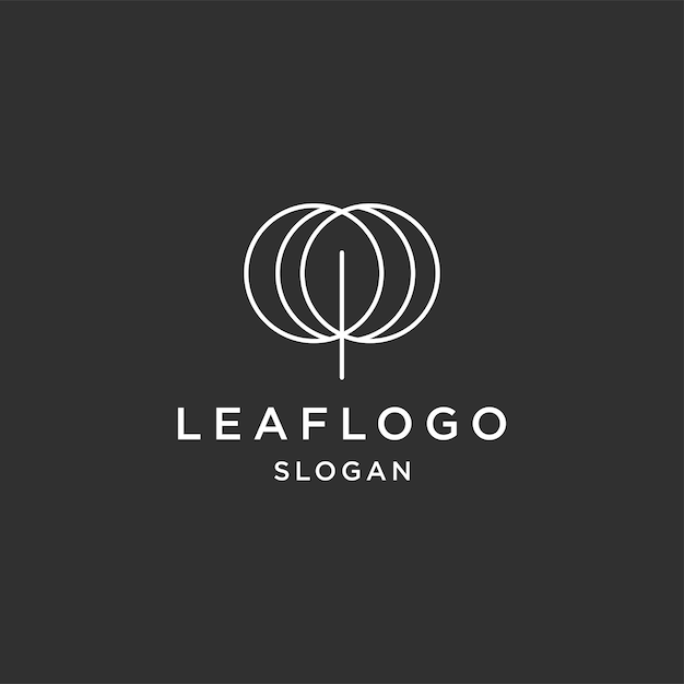 Vector leaf logo icon design template