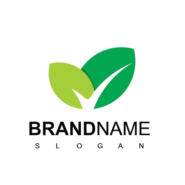 Leaf logo template