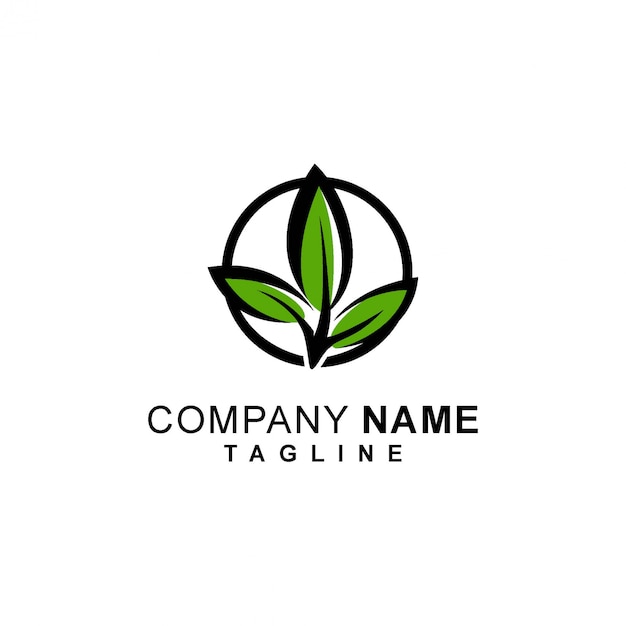 Leaf logo template