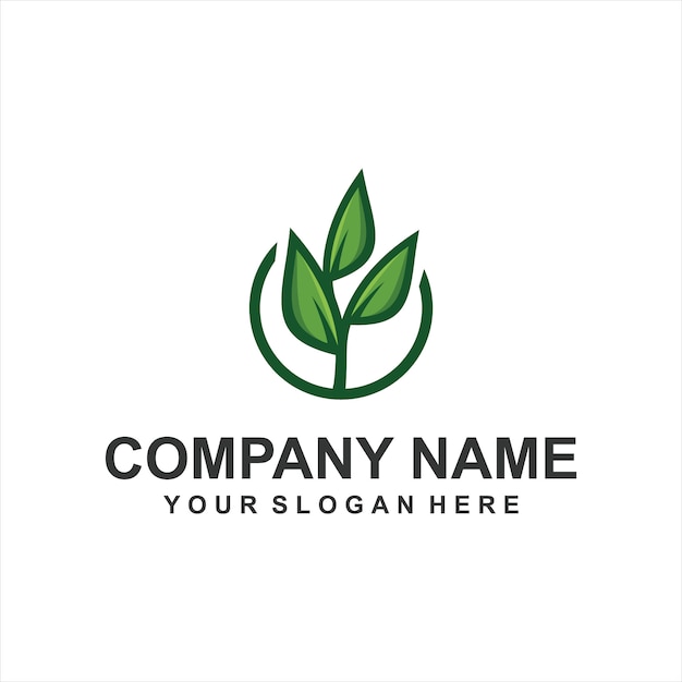 leaf logo vector