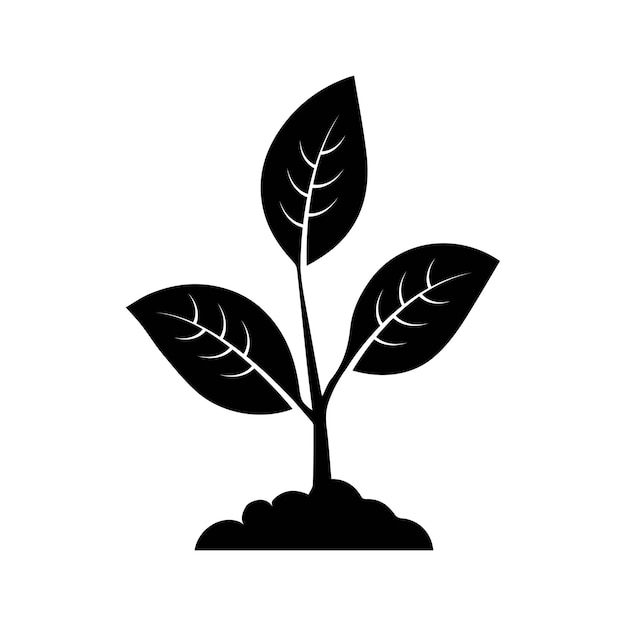 Leaf nature icon flat style illustration