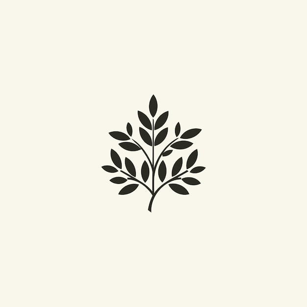Vector leaf nature logo design vector illustration