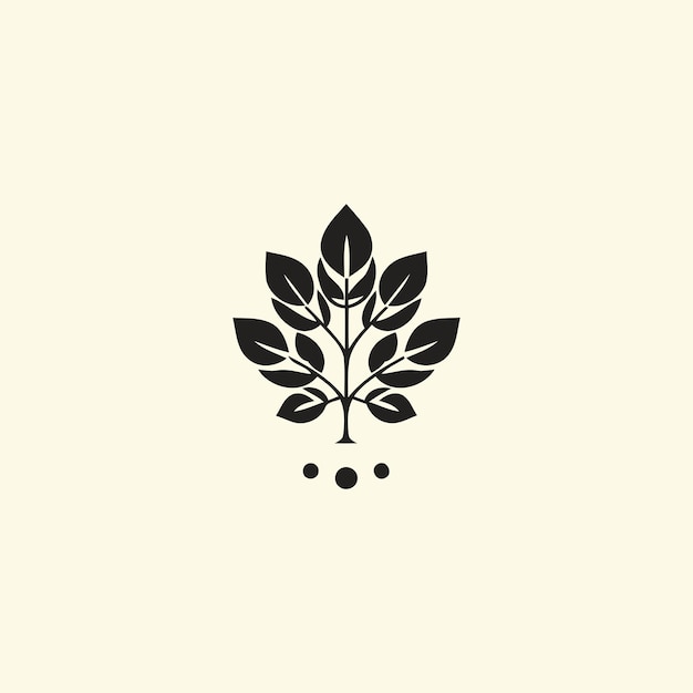 Leaf nature logo design vector illustration