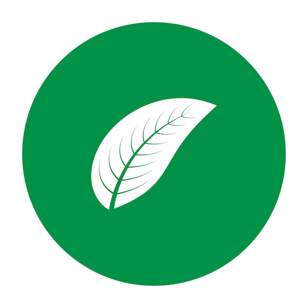 葉の自然のロゴ